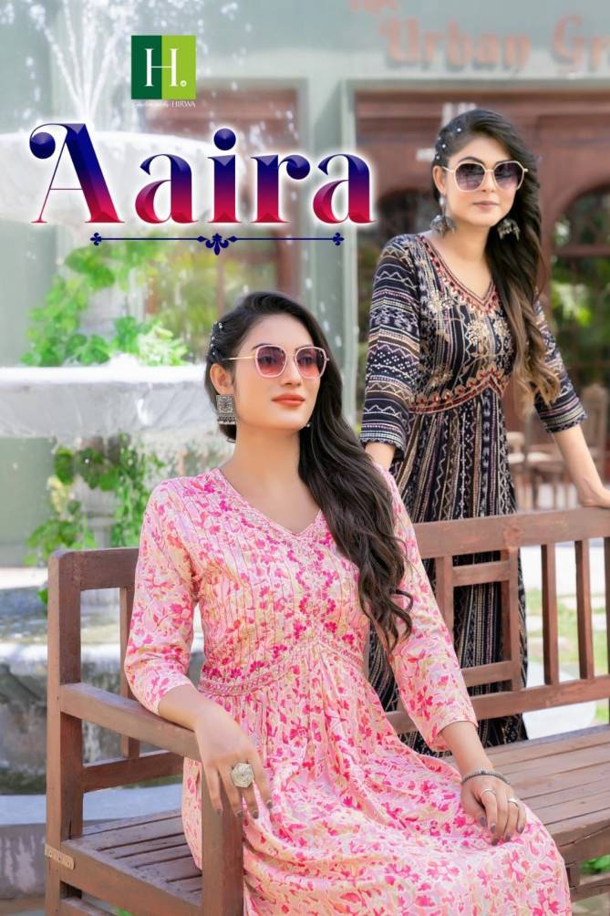 Aaira By Hirwa 101 To 107 Naira Cut Party Wear Kurtis Catalog